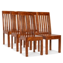 vidaXL 6 db modern stílusú tömör fa szék paliszander felülettel