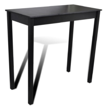vidaXL fekete MDF bárasztal 115 x 55 x 107 cm 