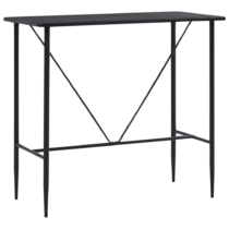 vidaXL fekete MDF bárasztal 120 x 60 x 110 cm