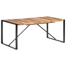 vidaXL paliszander felületű tömör fa étkezőasztal 180 x 90 x 75 cm