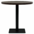 Kép 3/6 - sötét hamuszínű MDF/acél bisztró asztal 80 x 75 cm 