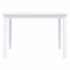 Kép 2/6 - vidaXL fehér tömör gumifa étkezőasztal 114 x 71 x 75 cm