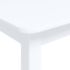Kép 4/6 - vidaXL fehér tömör gumifa étkezőasztal 114 x 71 x 75 cm