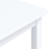 Kép 5/6 - vidaXL fehér tömör gumifa étkezőasztal 114 x 71 x 75 cm