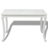 Kép 3/5 - vidaXL fehér magasfényű étkezőasztal 116 x 66 x 76 cm