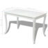 Kép 5/5 - vidaXL fehér magasfényű étkezőasztal 116 x 66 x 76 cm