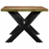 Kép 3/10 - vidaXL tömör újrahasznosított fa étkezőasztal 200 x 100 x 75 cm