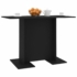 Kép 5/6 - vidaXL fekete forgácslap étkezőasztal 110 x 60 x 75 cm