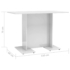 Kép 6/6 - vidaXL magasfényű fehér forgácslap étkezőasztal 110 x 60 x 75 cm