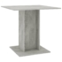 Kép 2/6 - vidaXL betonszürke forgácslap étkezőasztal 80 x 80 x 75 cm