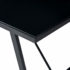 Kép 4/5 - vidaXL fekete edzett üveg étkezőasztal 180 x 90 x 75 cm