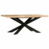Kép 9/9 - vidaXL tömör nyers mangófa étkezőasztal 180 x 90 x 76 cm