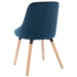 Kép 4/7 - 323051 vidaXL Dining Chairs 2 pcs Blue Velvet