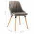 Kép 9/9 - 323052 vidaXL Dining Chairs 2 pcs Light Grey Velvet