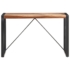 Kép 2/10 - vidaXL tömör fa étkezőasztal paliszander felülettel 120 x 60 x 75 cm