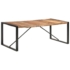 Kép 7/10 - vidaXL paliszander felületű tömör fa étkezőasztal 200 x 100 x 75 cm