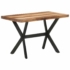 Kép 1/10 - vidaXL tömör fa étkezőasztal mézszínű felülettel 120 x 60 x 75 cm
