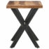 Kép 3/10 - vidaXL tömör fa étkezőasztal mézszínű felülettel 120 x 60 x 75 cm