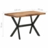 Kép 6/10 - vidaXL tömör fa étkezőasztal mézszínű felülettel 120 x 60 x 75 cm