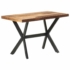 Kép 8/10 - vidaXL tömör fa étkezőasztal mézszínű felülettel 120 x 60 x 75 cm