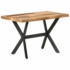 Kép 9/10 - vidaXL tömör fa étkezőasztal mézszínű felülettel 120 x 60 x 75 cm