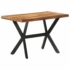Kép 10/10 - vidaXL tömör fa étkezőasztal mézszínű felülettel 120 x 60 x 75 cm