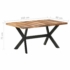 Kép 6/10 - vidaXL tömör fa étkezőasztal mézszínű felülettel 160 x 80 x 75 cm