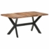 Kép 8/10 - vidaXL tömör fa étkezőasztal mézszínű felülettel 160 x 80 x 75 cm