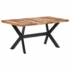 Kép 9/10 - vidaXL tömör fa étkezőasztal mézszínű felülettel 160 x 80 x 75 cm