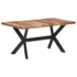 Kép 10/10 - vidaXL tömör fa étkezőasztal mézszínű felülettel 160 x 80 x 75 cm