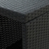 Kép 6/8 - vidaXL fekete polyrattan bárasztal tárolópolccal 120 x 60 x 110 cm
