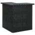 Kép 1/8 - vidaXL fekete polyrattan sarok bárasztal 100 x 50 x 105 cm