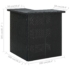 Kép 7/8 - vidaXL fekete polyrattan sarok bárasztal 100 x 50 x 105 cm
