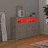 Kép 4/10 - vidaXL betonszürke tálalószekrény LED-világítással 115,5 x 30 x 75 cm