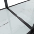 Kép 5/8 - vidaXL fehér edzett üveg tálalóasztal 140 x 35 x 75,5 cm