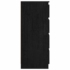 Kép 3/7 - vidaXL fekete tömör fenyőfa kisszekrény 60 x 36 x 84 cm