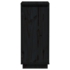 Kép 4/9 - vidaXL fekete tömör fenyőfa tálalószekrény 31,5 x 34 x 75 cm