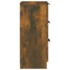 Kép 7/9 - vidaXL füstös tölgy szerelt fa tálalószekrény 30 x 30 x 70 cm