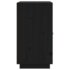 Kép 4/9 - vidaXL fekete tömör fenyőfa tálalószekrény 65,5 x 40 x 75 cm