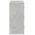 Kép 4/10 - vidaXL betonszürke szerelt fa tálalószekrény 80x33x70 cm