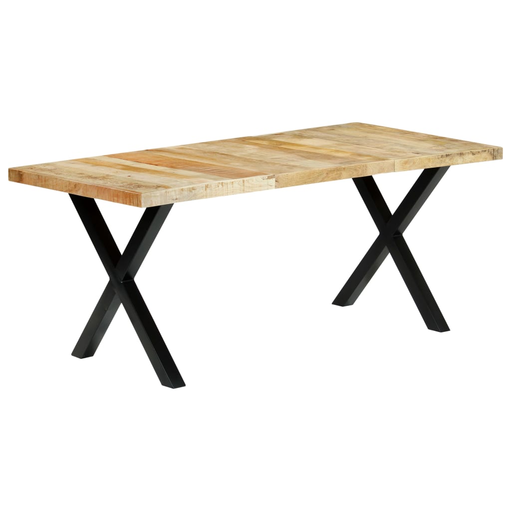 vidaXL tömör mangófa étkezőasztal 180 x 90 x 76 cm
